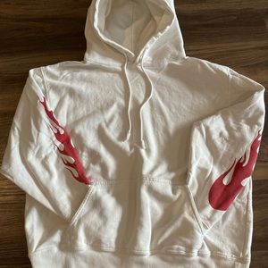 brandy melville flame sweatshirt